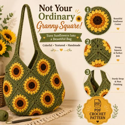 Sunflower Crochet Bag Pattern