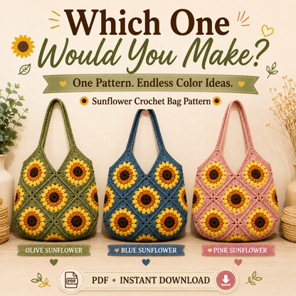 Sunflower Crochet Bag Pattern