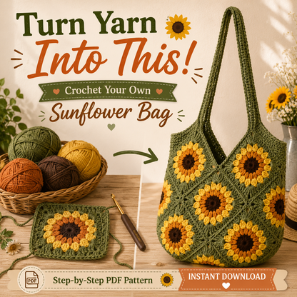 Sunflower Crochet Bag Pattern