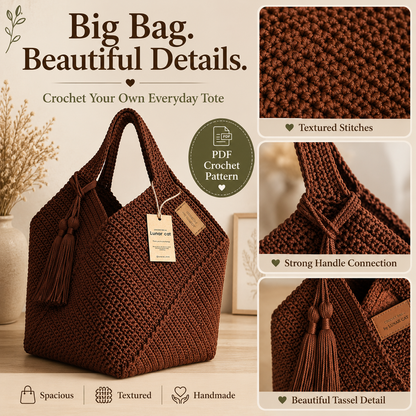 Reusable Crochet Tote Bag Pattern