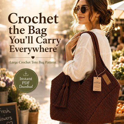 Reusable Crochet Tote Bag Pattern