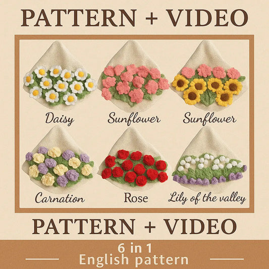 6 in 1 Crochet Flower Blanket PDF The Crochet Nook