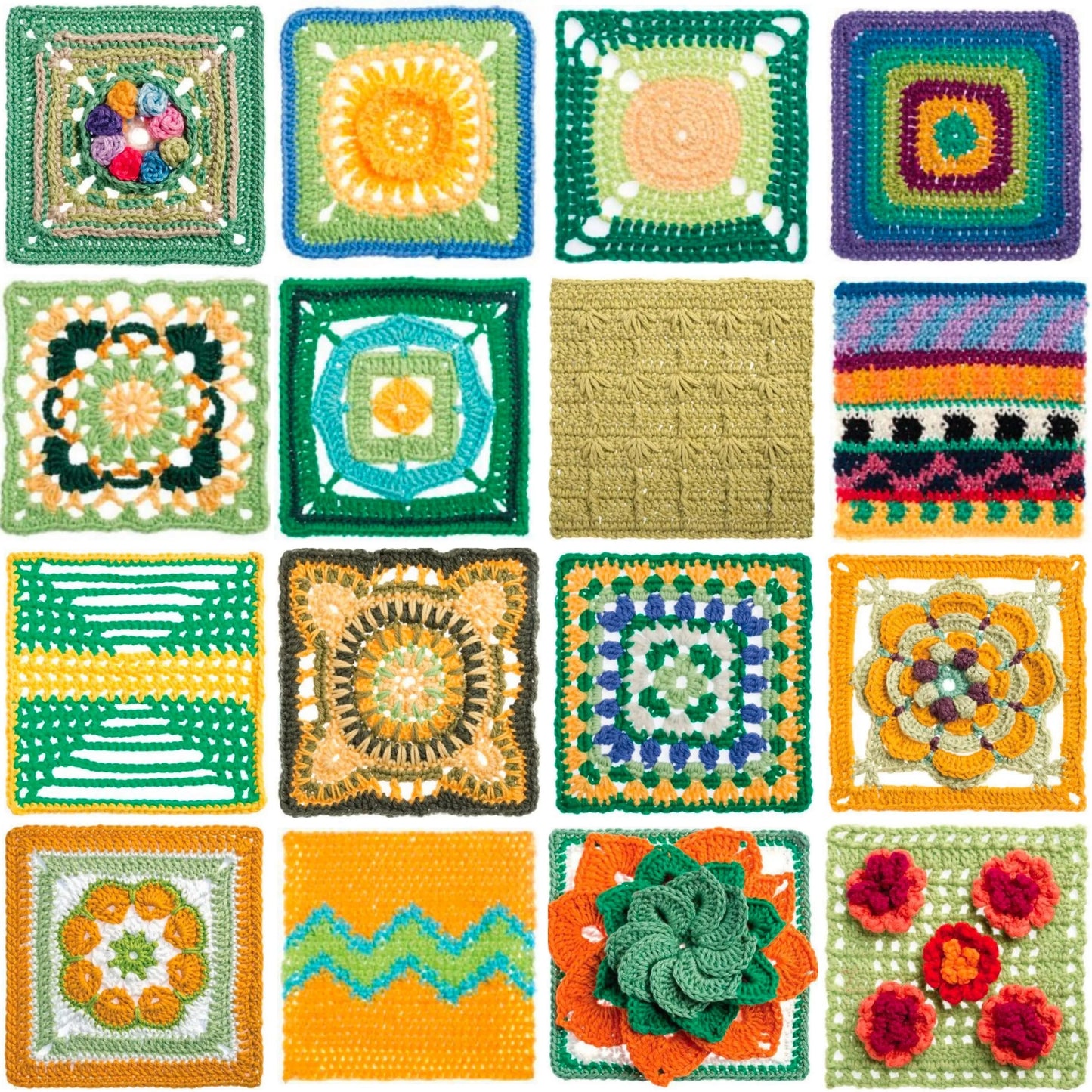 365 Granny Square Patterns , Ultimate Crochet Pattern Bundle, Crochet Pattern For Beginners, Instant Digital Download